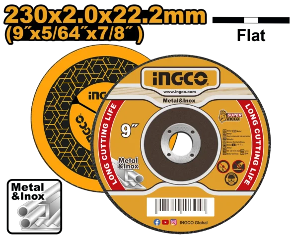 DISCO CORTE METAL 9"X5/64"