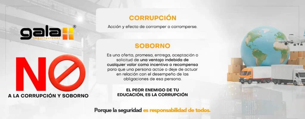 No a la corrupción ni al soborno