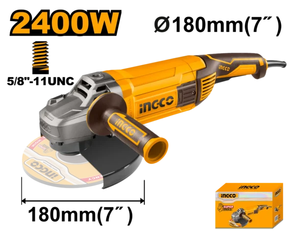 AMOLADORA ANGULAR 7" 2400W 8000RPM