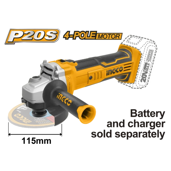 AMOLADORA ANGULAR 4 1/2" 20V