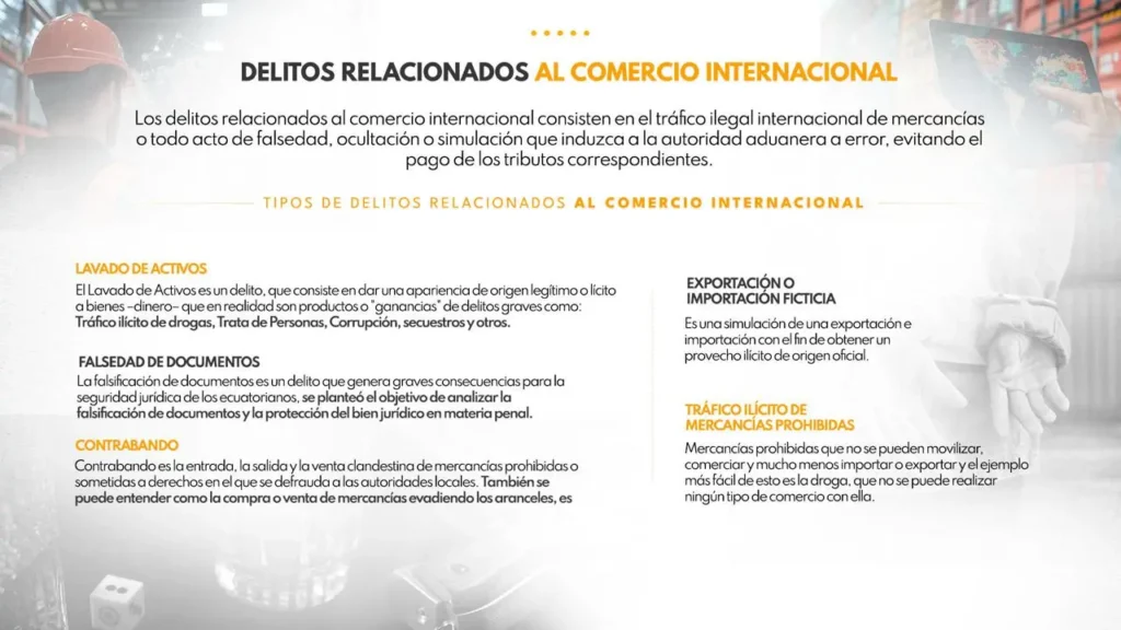 Delitos relacionados al comercio internacional - Gala
